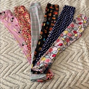 6 Lularoe kids leggings L/XL